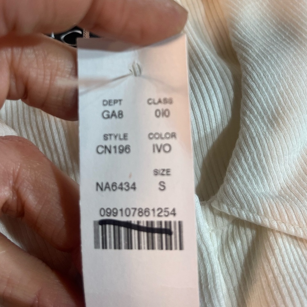 J.Crew Perfect rib polo shirt in ivory - Picture 7 of 8